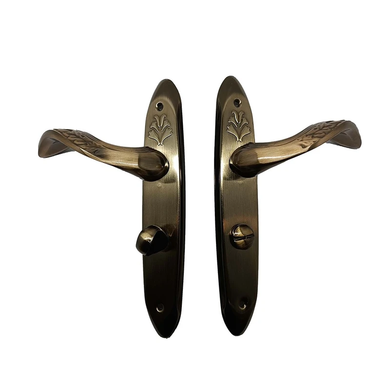 دستگیره در ترووان مدل پلاک سرویسی راست بازشو کد 1733 مجموعه 2 عددی 