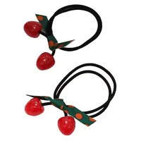 کش مو زنانه مدل گیلاس کد 002 بسته دو عددی 