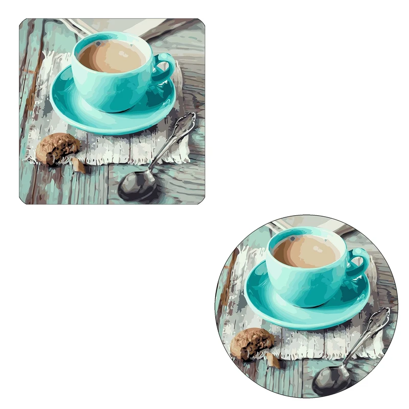 مگنت طرح کافی و کوکی کد M1 به همراه زیر لیوانی