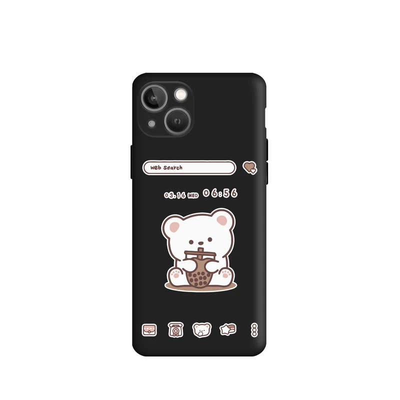 کاور قاب گارد طرح خرس اسموتی کد m6806 مناسب برای گوشی موبایل اپل iphone 13 mini
