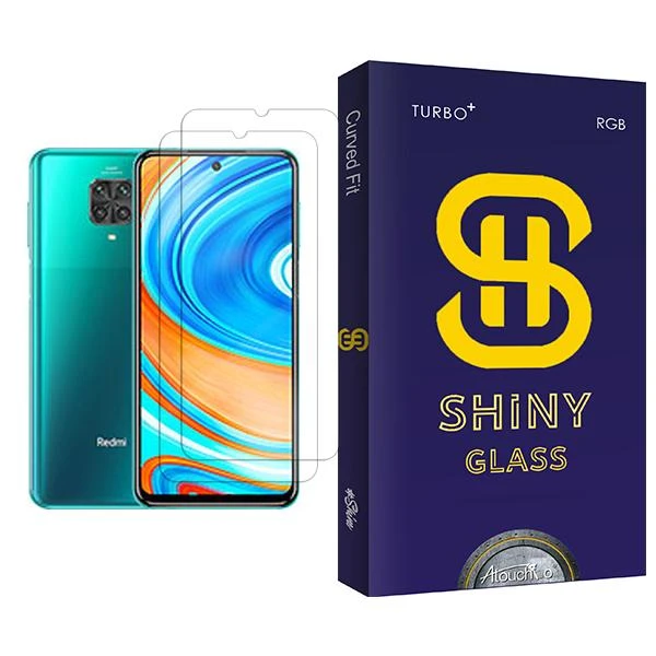 محافظ صفحه نمایش آتوچبو مدل Shiny Glass MIX002 مناسب برای گوشی موبایل شیائومی Redmi Note 9 Pro بسته دو عددی