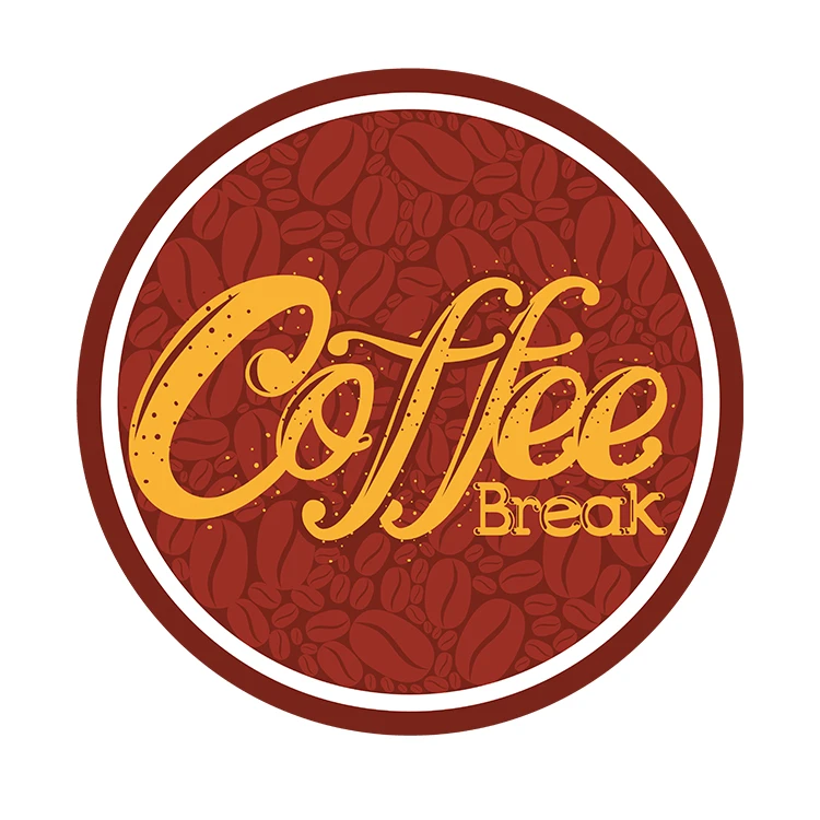 استیکر پارچه و لباس پاد آفرین مدل کارتونی قهوه کد S5015