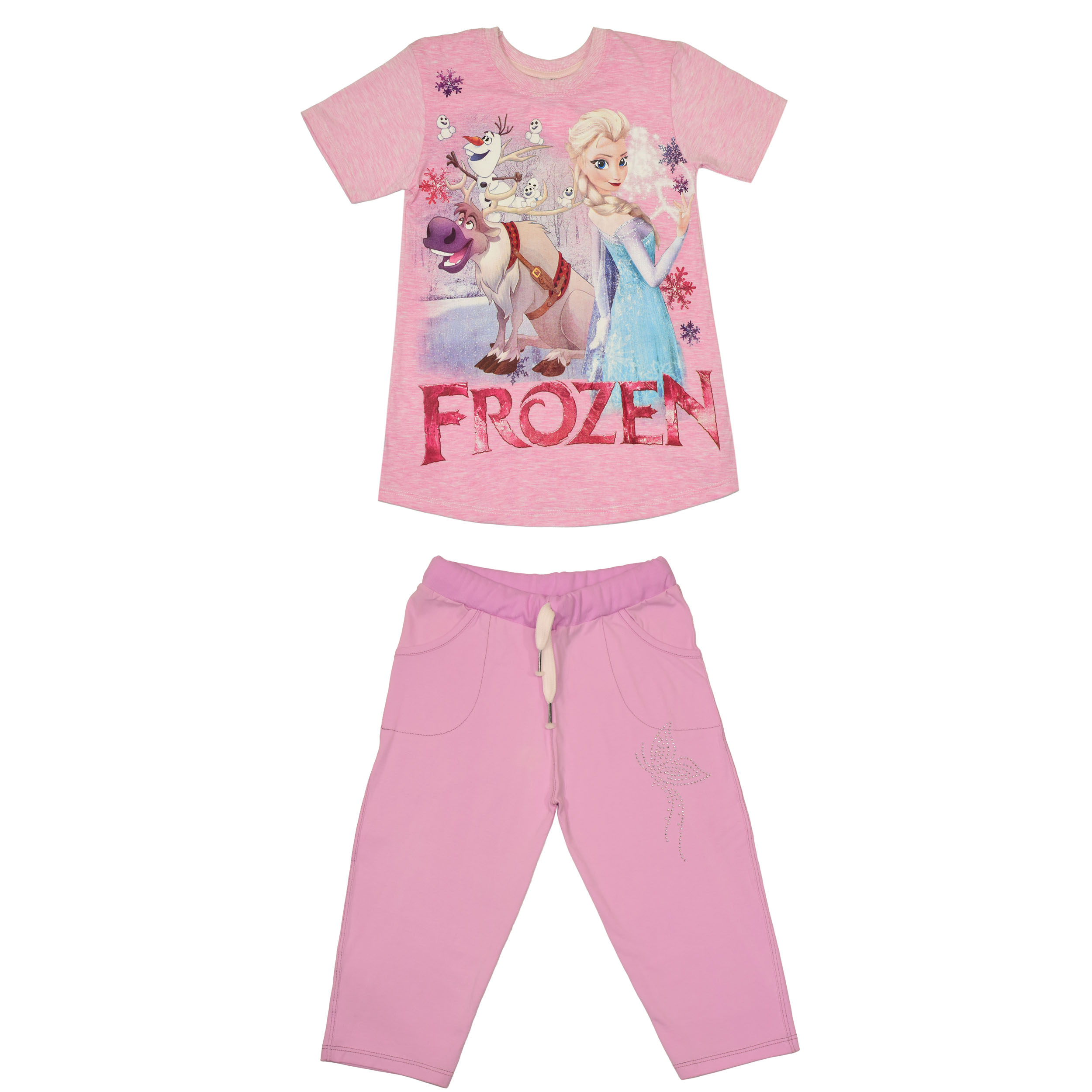 ست تی شرت و شلوارک دخترانه مدل نارمیلا