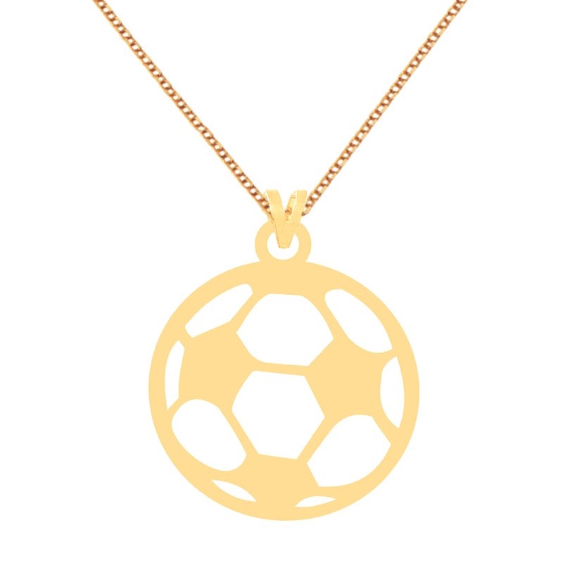 گردنبند طلا 18 عیار زنانه کرابو طرح توپ فوتبال مدل Kr71709