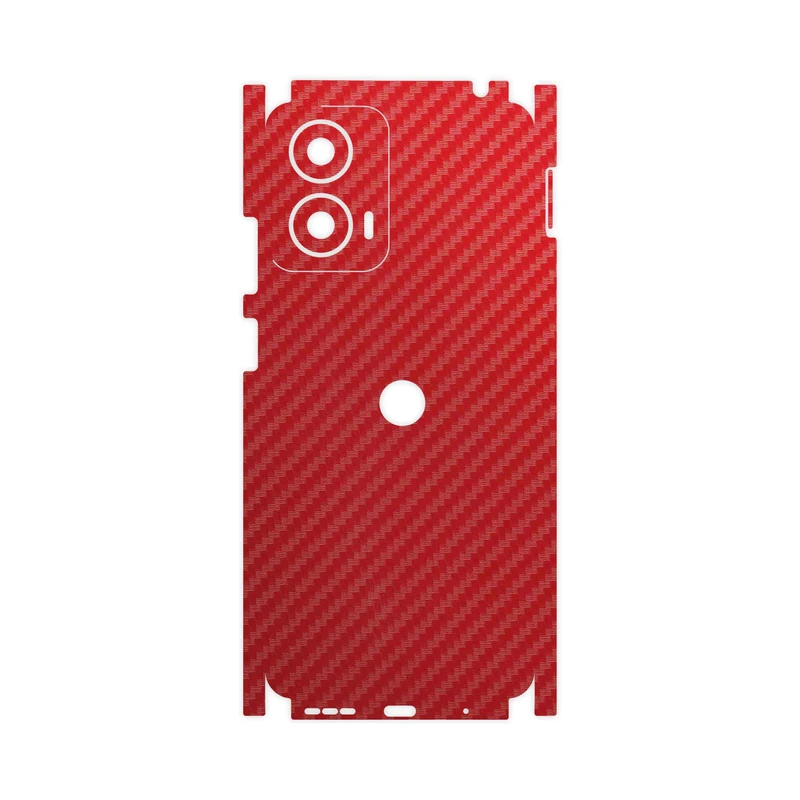 برچسب پوششی ماهوت مدل Red-Fiber-FullSkin مناسب برای گوشی موبایل موتورولا Moto G24