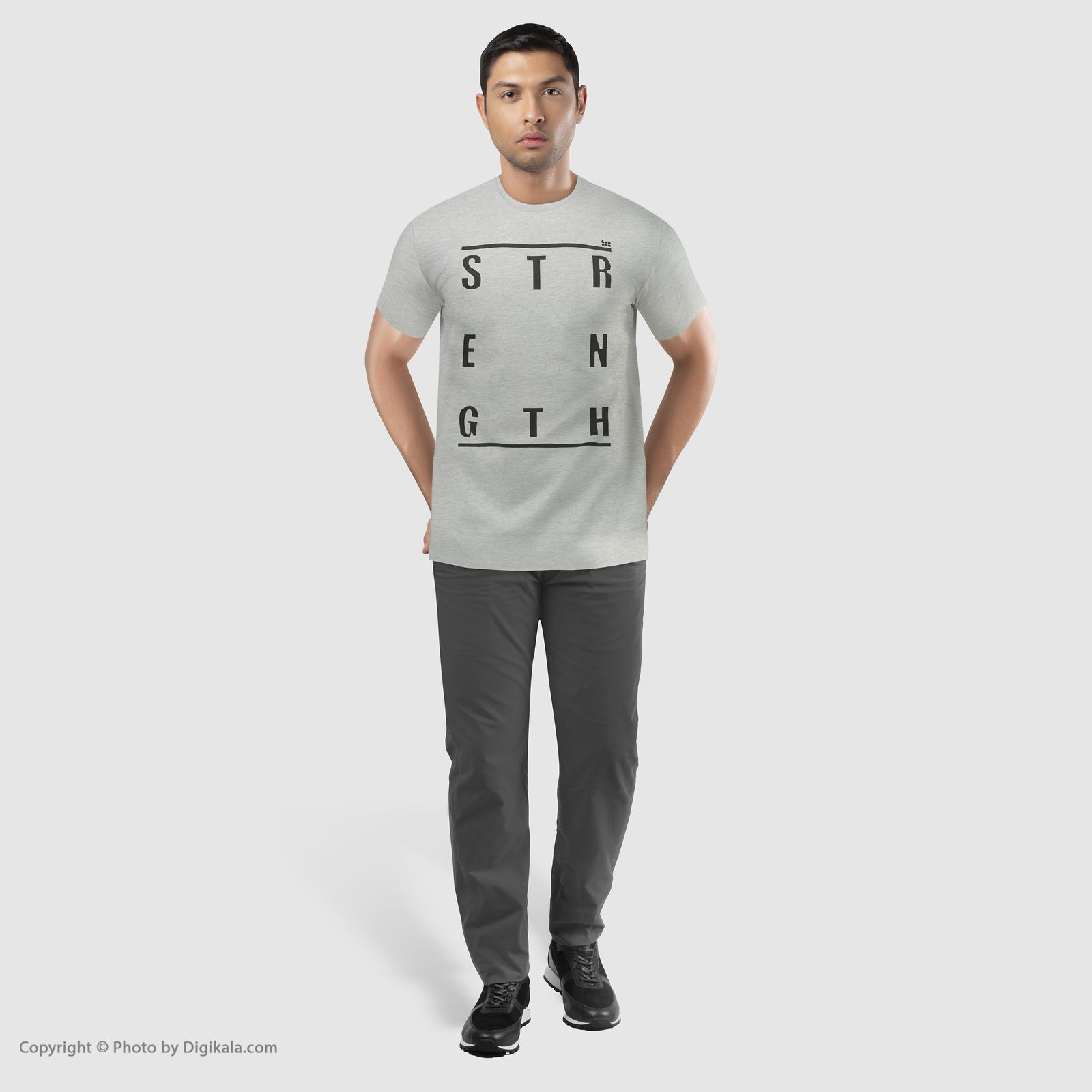 تی شرت ورزشی مردانه هالیدی مدل 807104-Melange -  - 8