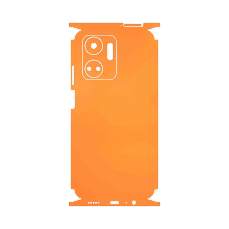 برچسب پوششی ماهوت مدل Matte-Orange-FullSkin مناسب برای گوشی موبایل آنر X7a