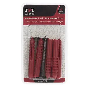 TPT SA-5009 Wood Screw And Rawlplug Pack Of 6 PCS