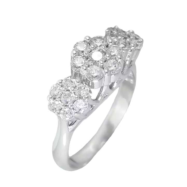 انگشتر نقره زنانه کد 19