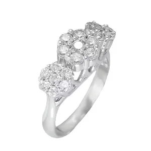 انگشتر نقره زنانه مدل فلاور کد 50