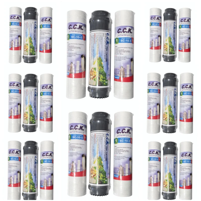 فیلتر دستگاه تصفیه آب خانگی سی سی کا مدل FTT-24 مجموعه 24 عددی