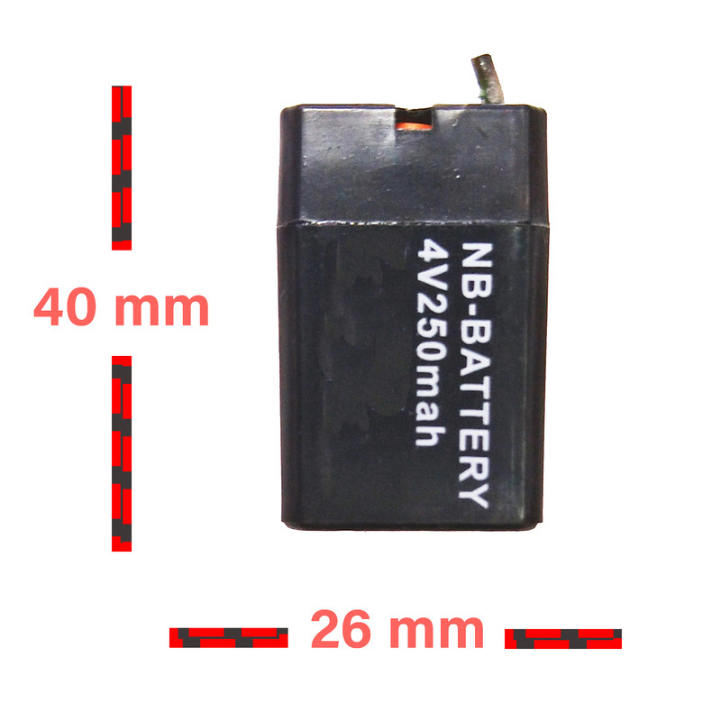 باتری سیلد اسید 4 ولت 250 میلی آمپر مدل NB_25 باتری سیلد اسید 4 ولت 250 میلی آمپر مدل NB_25