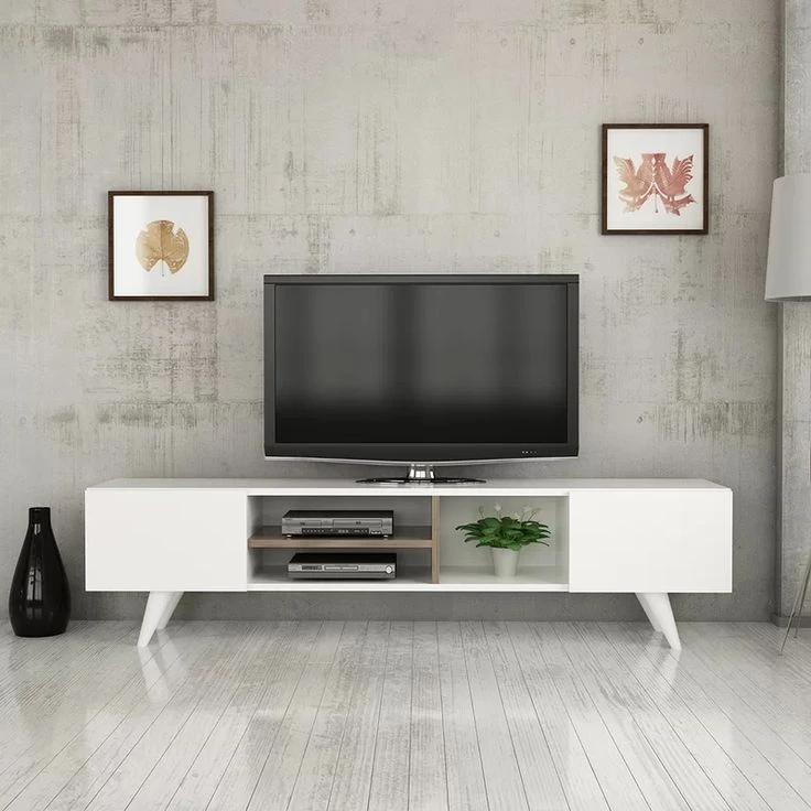 میز تلویزیون مدل 2417 مناسب برای تلویزیون تا 75 اینچ