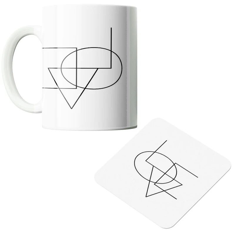 ماگ پاد آفرین مدل لاو کد 519 به همراه زیر لیوانی 