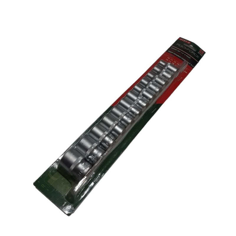 آچار بکس راک فورس مدل UY22295 SIZE 1/2 مجموعه 12عددی