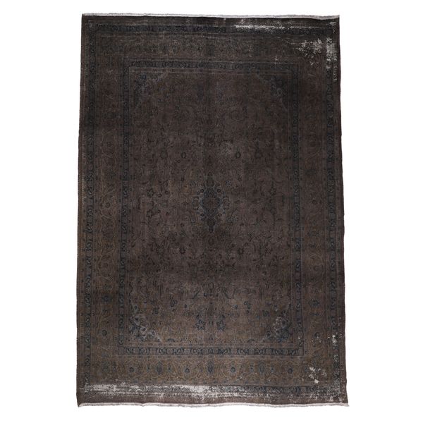 فرش دستبافت رنگ شده هشت و نیم متری مدل وینتج کد 1405146