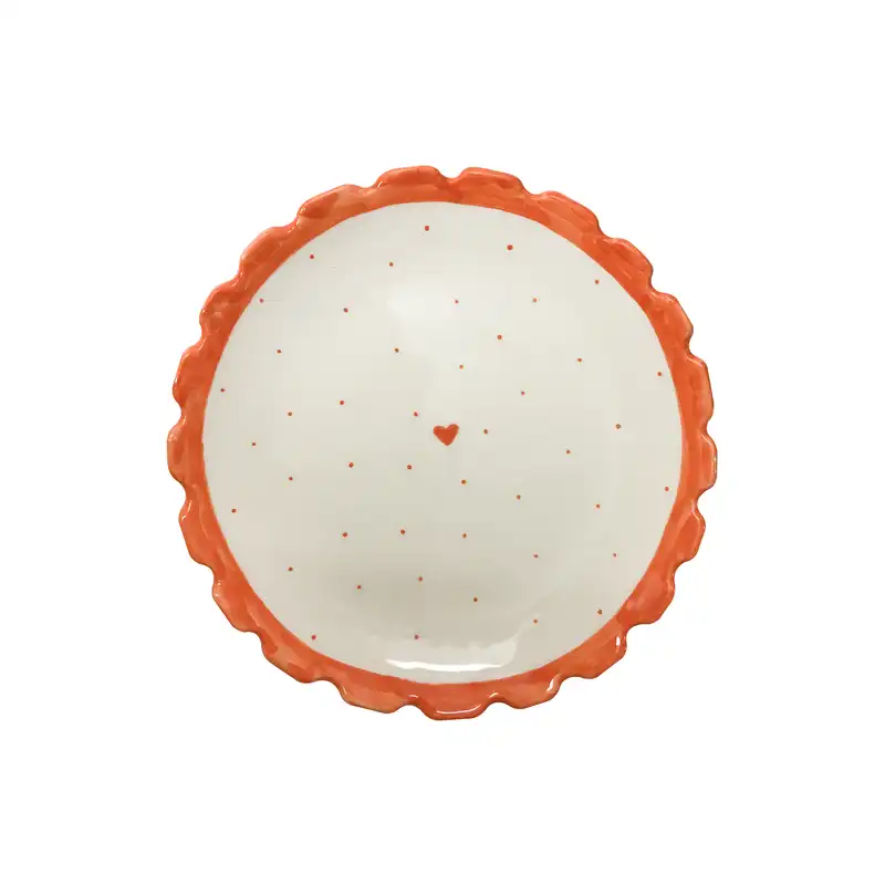 بشقاب سرامیکی طرح قلب