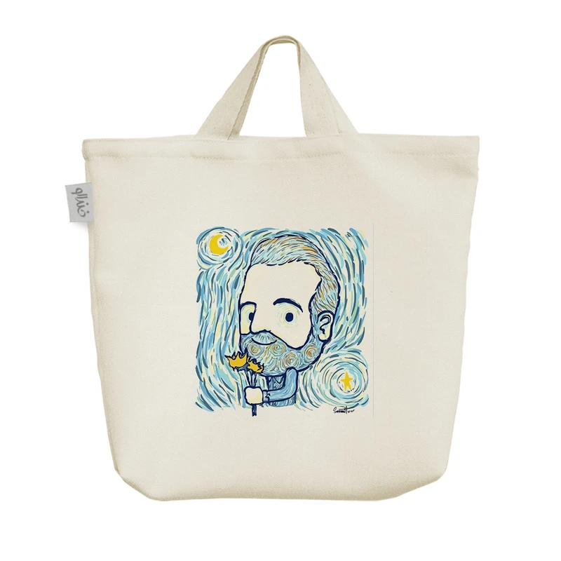 ساک خرید خندالو مدل ونسان ون گوگ کد 7871