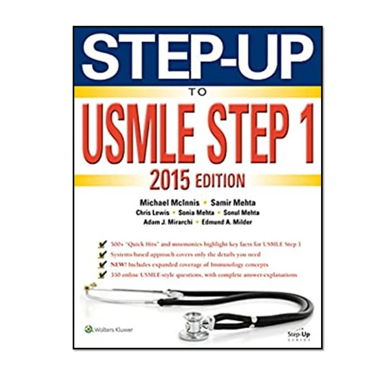 کتاب Step-Up to USMLE Step 1 2015 Seventh Edition اثر Michael McInnis انتشارات مؤلفین طلایی 