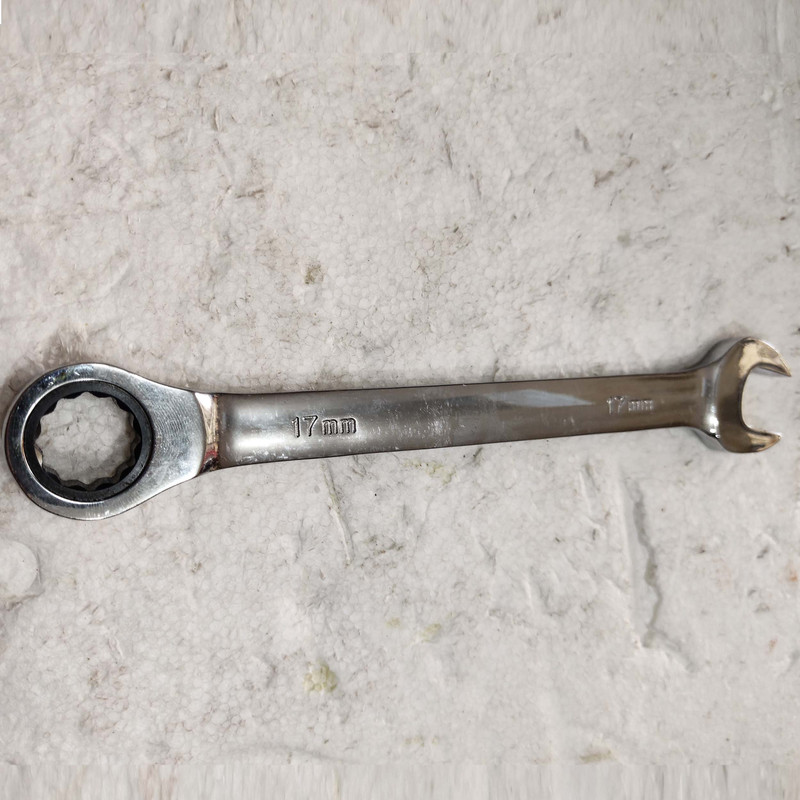 آچار یکسر تخت و یکسر رینگی جغجغه ای جیانگ کوان مدل CR.V 72 T مجموعه 7 عددی