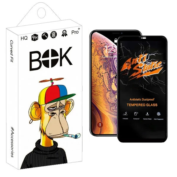 محافظ صفحه نمایش بوک مدل Carbon Antistatic مناسب برای گوشی موبایل اپل iPhone XS / 11 Pro