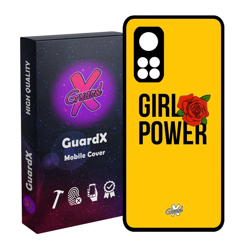 کاور گارد ایکس طرح Girl Power مدل Glass10037 مناسب برای گوشی موبایل شیائومی Mi 10T / Mi 10T Pro
