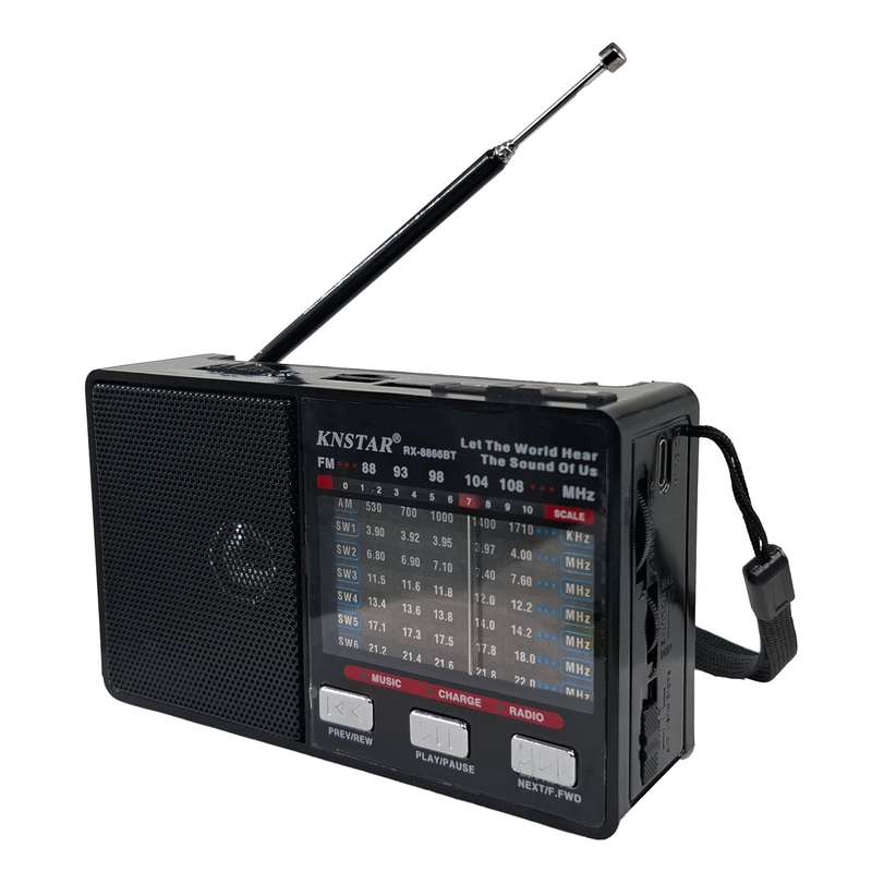 رادیو FM، AM، SW، SW2 کنستار مدل RX-8866BT دارای پورت تایپ c