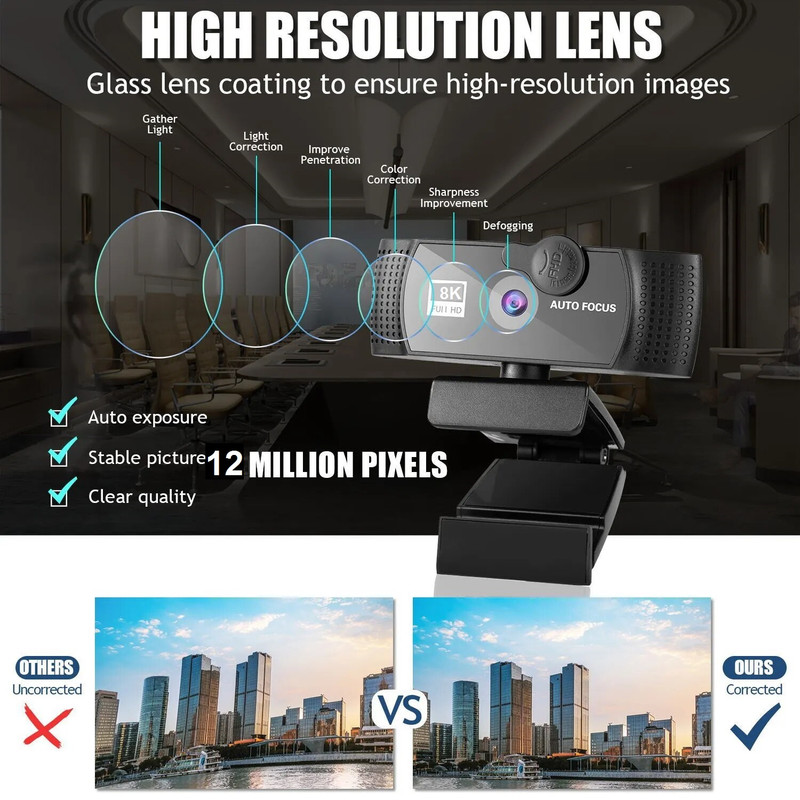 وب کم مدل 8K With Autofocus