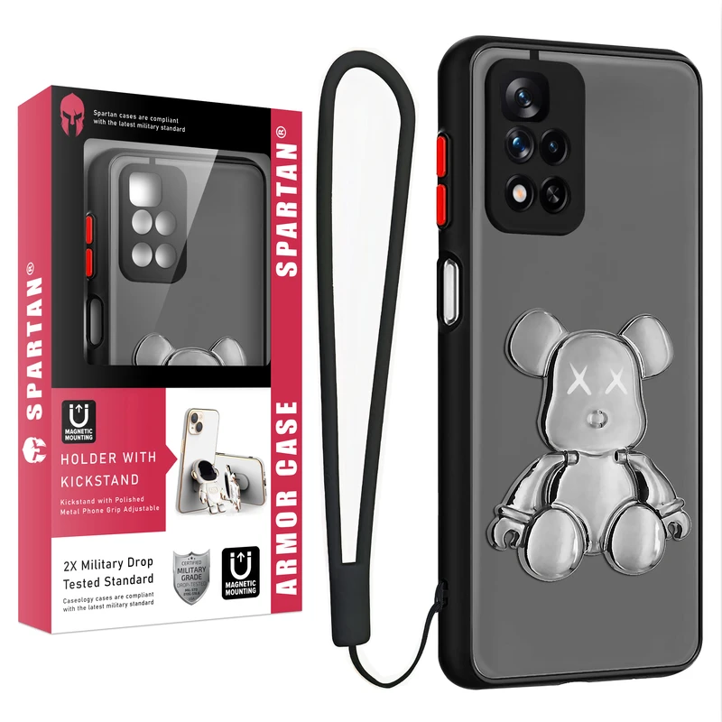 کاور اسپارتان مدل MBC Teddy مناسب برای گوشی موبایل شیائومی Redmi 10 Prime / Redmi 10 به همراه بند نگهدارنده