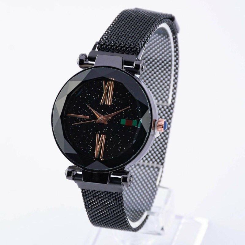 ساعت مچی عقربه ای دخترانه مدل حصیری مگنتی کد 1402 ساعت مچی عقربه ای دخترانه مدل حصیری مگنتی کد 1402