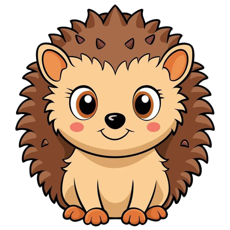 استیکر پارچه و لباس پاد آفرین مدل جوجه تیغی کد DKST580