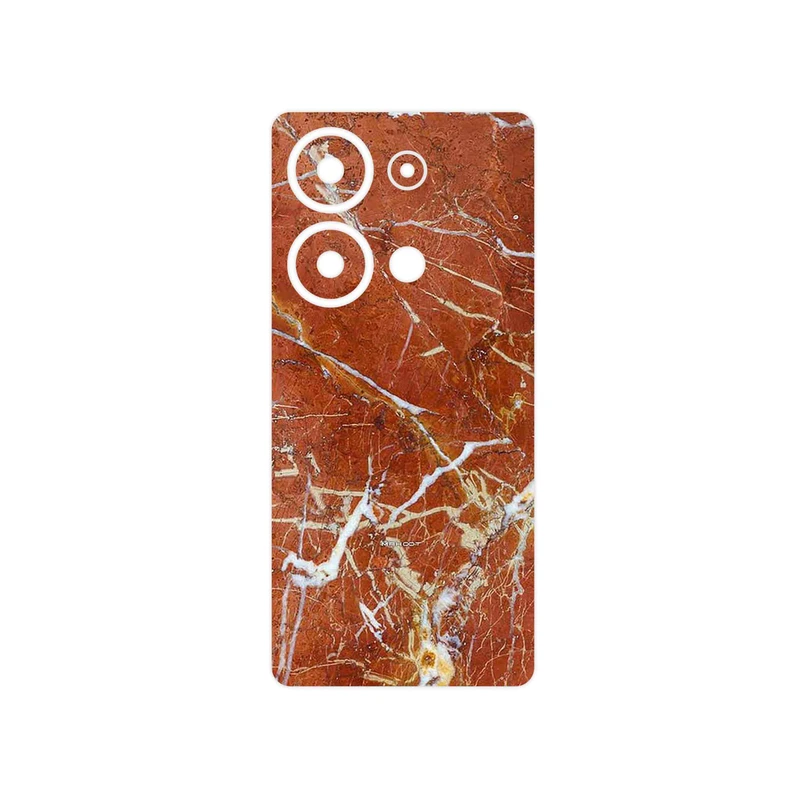 برچسب پوششی ماهوت مدل Red Marble مناسب برای گوشی موبایل شیائومی Redmi Note 13 Pro 4G
