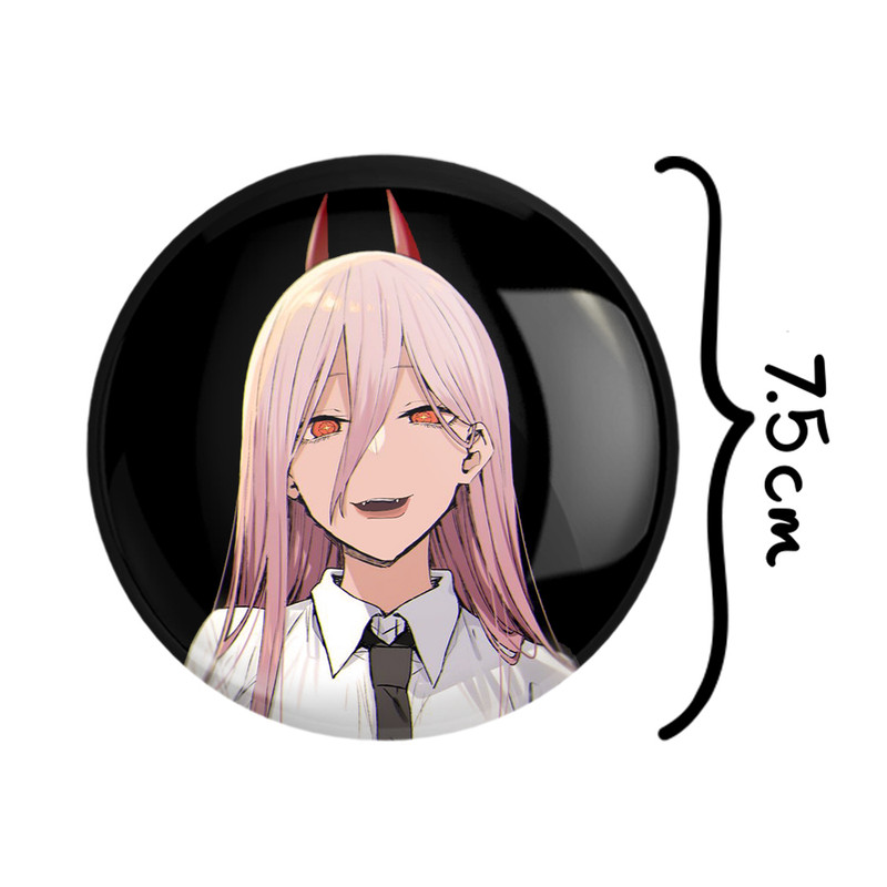 آینه جیبی خندالو طرح پاور انیمه مرد اره ای Chainsaw Man مدل تاشو کد 17904