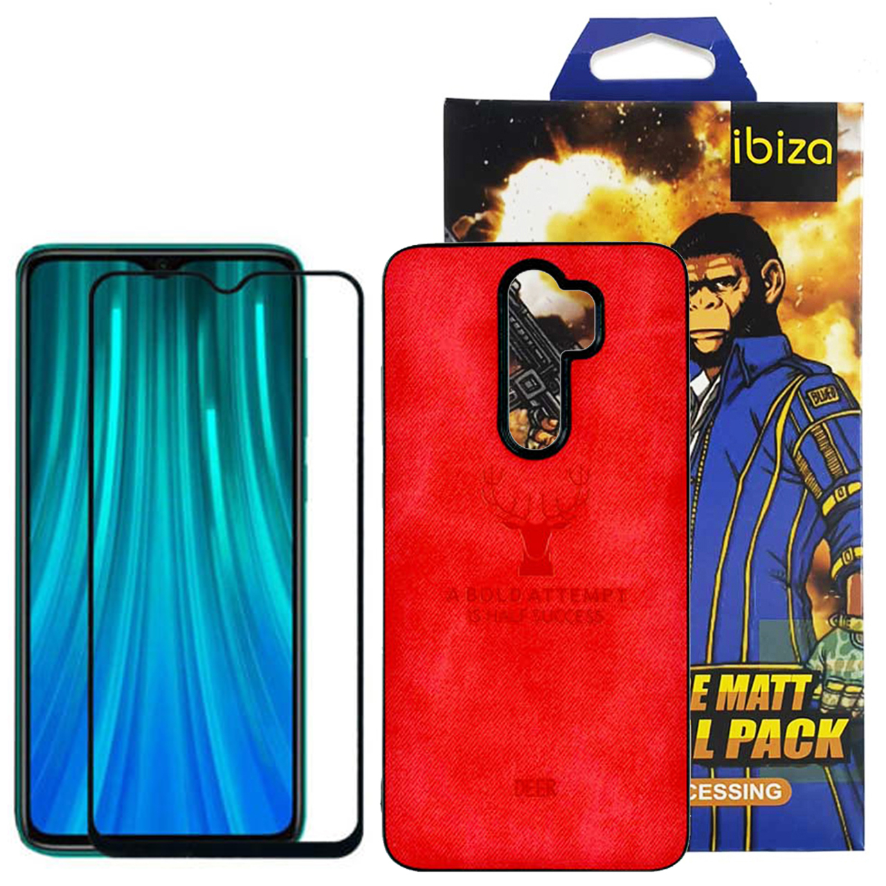 کاور ایبیزا مدل D9-114 مناسب برای گوشی موبایل شیائومی Redmi Note 8 Pro به همراه محافظ صفحه نمایش