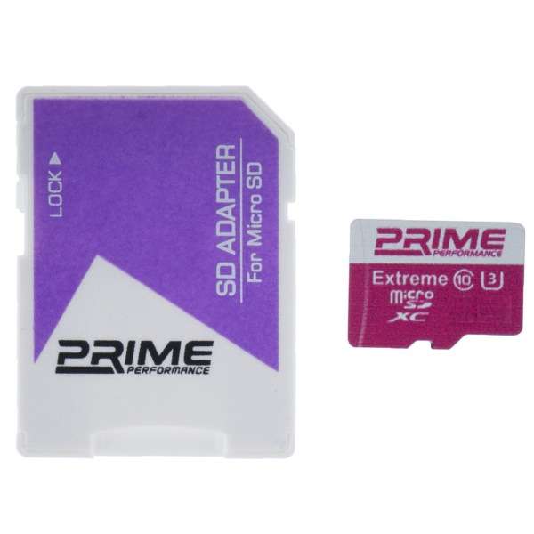 کارت حافظه microSDXC پرایم مدل 01 کلاس 10 استاندارد UHS-I U3 سرعت 95MBps ظرفیت 32 گیگابایت به همراه با آداپتور SD کارت حافظه microSDXC پرایم مدل 01 کلاس 10 استاندارد UHS-I U3 سرعت 95MBps ظرفیت 32 گیگابایت به همراه با آداپتور SD