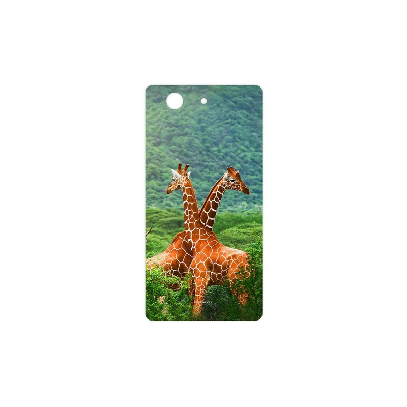 برچسب پوششی ماهوت مدل Giraffe مناسب برای گوشی موبایل سونی Xperia Z3 Compact
