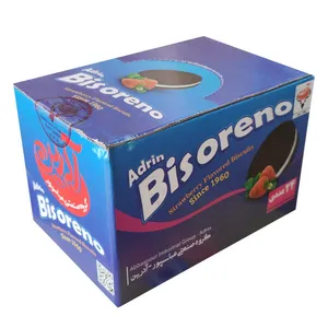 بیسکویت کاکائویی کرمدار با طعم توت فرنگی آدرین - 88 گرم بسته 24 عددی