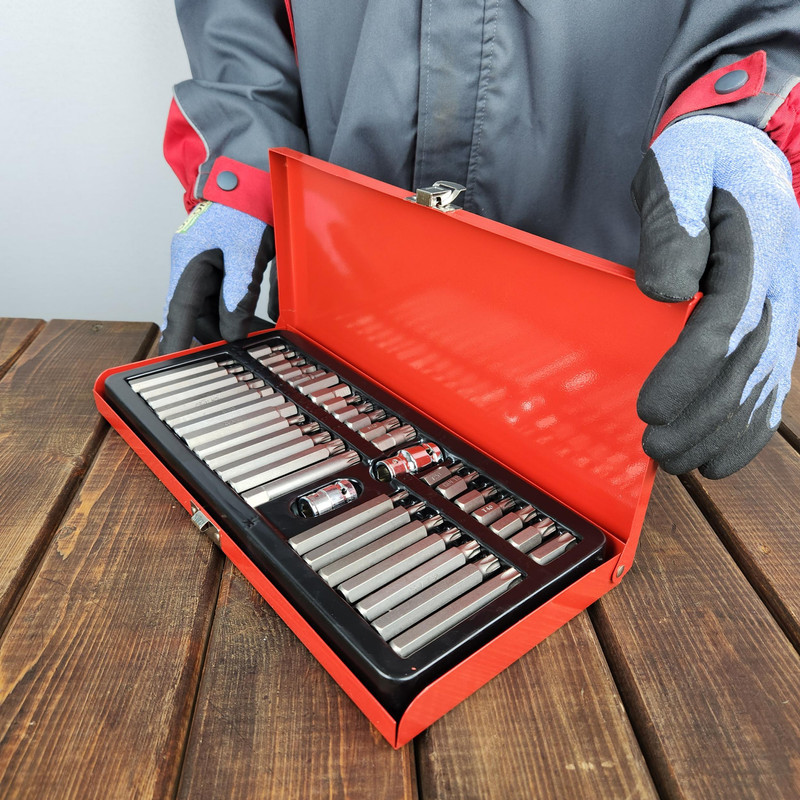 آچار ستاره ای صنعتی جی ان ترد کدGHR153 مجموعه 40 عددی