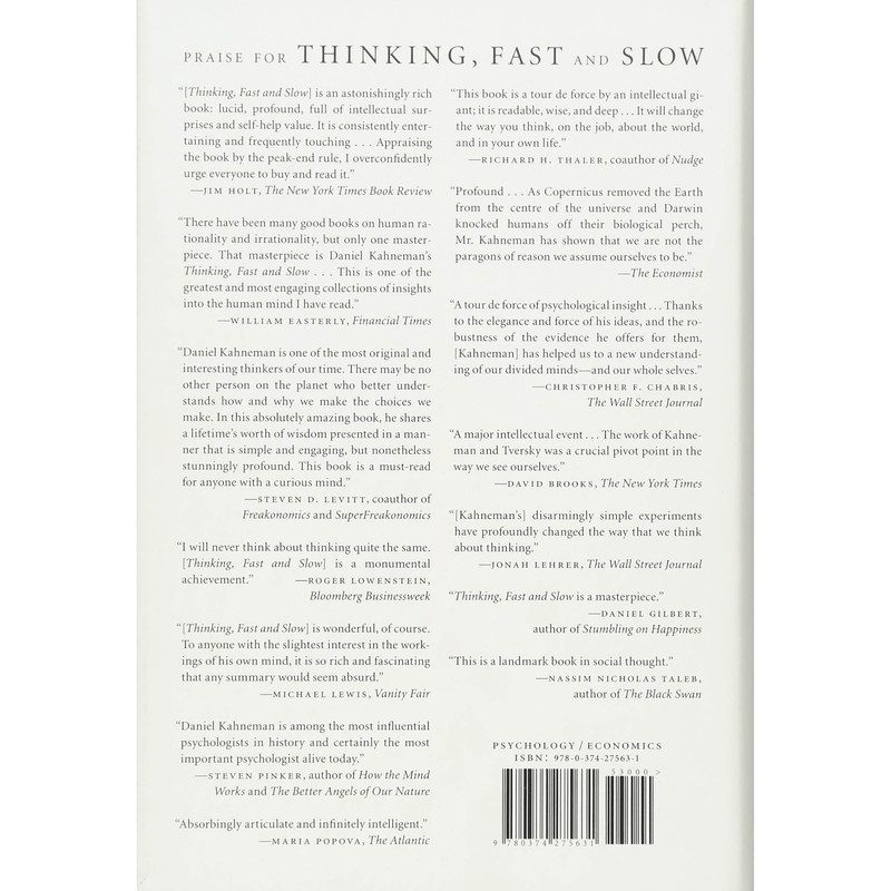 قیمت و خرید کتاب Thinking, Fast and Slow اثر Daniel Kahneman انتشارات