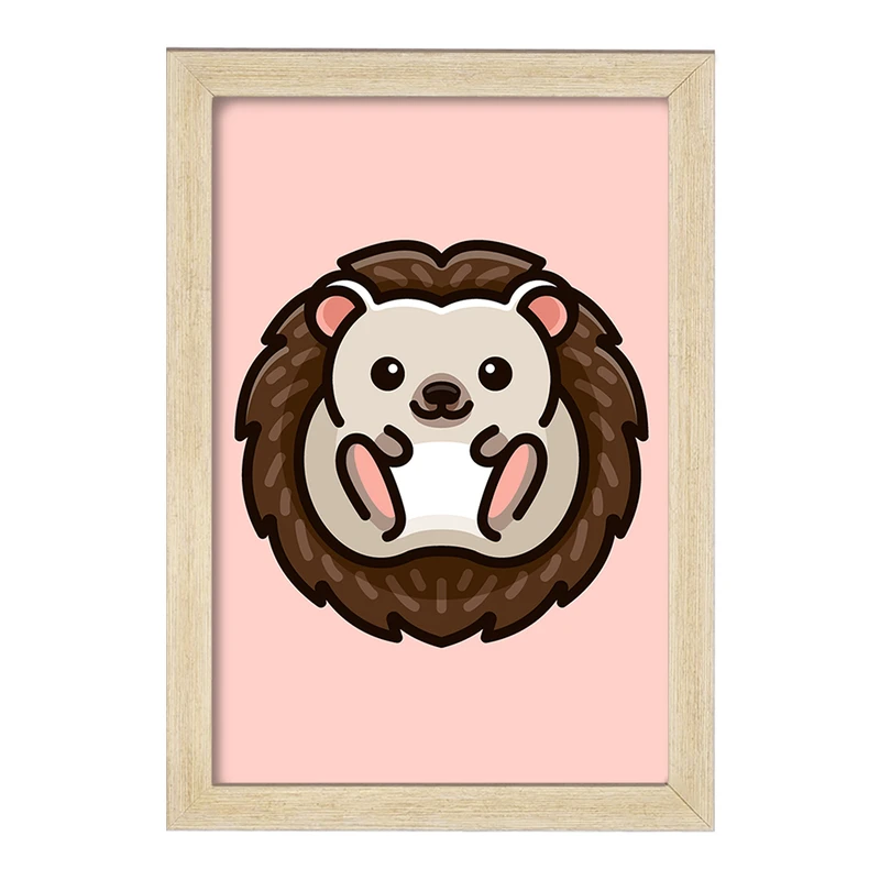 تابلو خندالو مدل حیوانات بامزه جوجه تیغی کد 28202