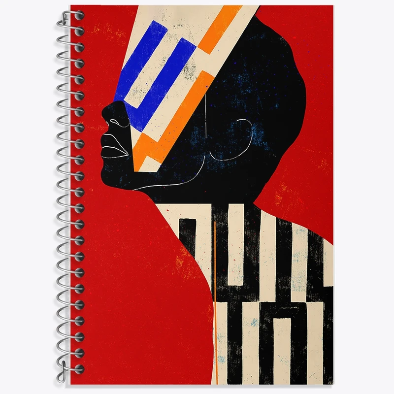 دفتر زبان 50 برگ خندالو مدل سه خط طرح دکوراتیو (decorative) کد F29