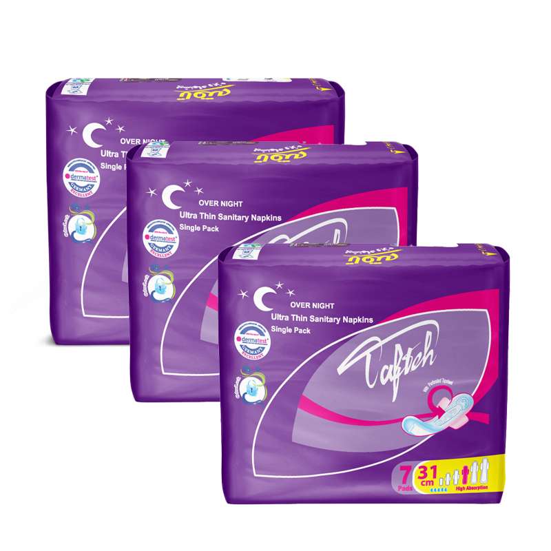 نوار بهداشتی تافته مدل Over Night مجموعه 3 عددی نوار بهداشتی تافته مدل Over Night مجموعه 3 عددی