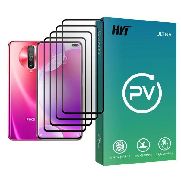 محافظ صفحه نمایش اچ وی تی مدل PV Glass MIX004 مناسب برای گوشی موبایل شیائومی Poco X2 بسته چهار عددی