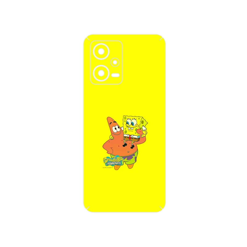 برچسب پوششی ماهوت مدل SpongeBob SquarePants مناسب برای گوشی موبایل شیائومی Redmi Note 12 5G