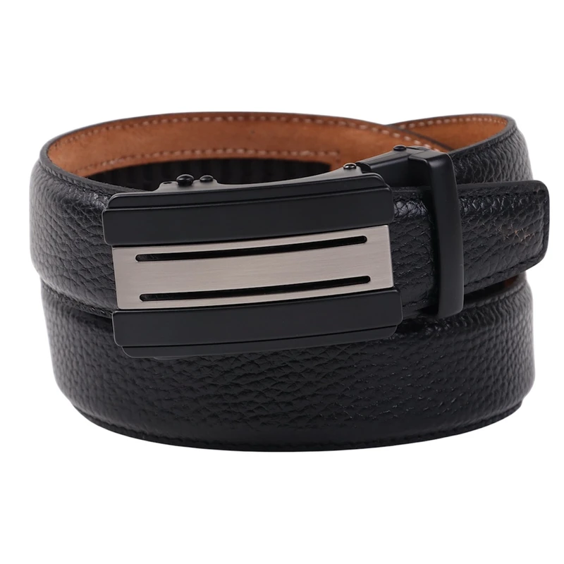 کمربند مردانه چرم طبیعی نسن مدل ریلی