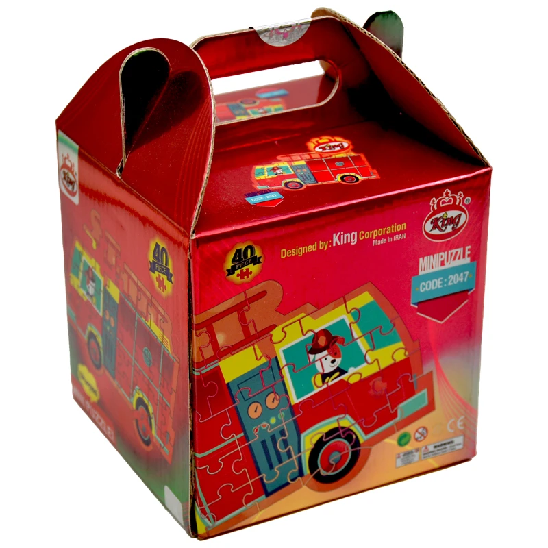 پازل 40 تکه کینگ مدل فانتزی طرح آتشنشانی