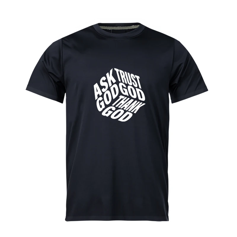 تی‌شرت آستین کوتاه مردانه مدل NC1_TRUST GOD 2