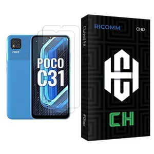 Ricomm CH Glass MIX002 Screen Protector For Xiaomi Poco C31 Pack Of 2