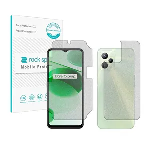 Rockspace HyMTT Matte screen protector suitable for Realme C35 mobile phone along with the back protector