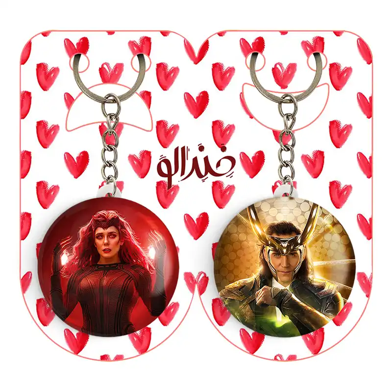 جاکلیدی خندالو مدل لوکی و اسکارلت ویچ مارول Marvel کد 1938319384 مجموعه 2 عددی